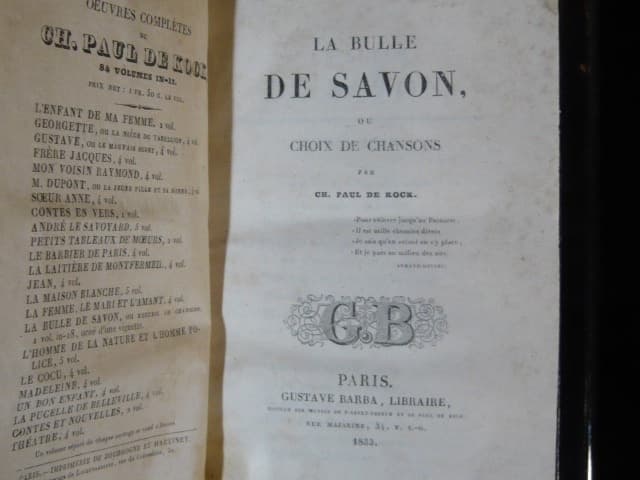 Melle. de Scudéry et Salvator Rosa SCIPTA MANENT- Ed. à l'enseigne du Pot Cassé. 1/2 reliure chagrin à coins . Bois gravés