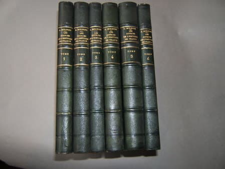 Histoire de la littérature Grecque 2 ° édition . augmentée . Paris Lib. THORIN et Fils Albert FONTEMOING EDITIEUR - 1896 5 volumes in 8 - 1/2 reliure chagrin